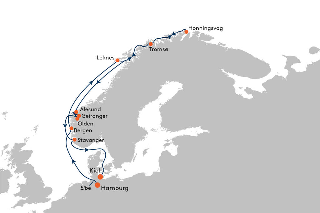 Norwegens Fjorde und das Nordkap