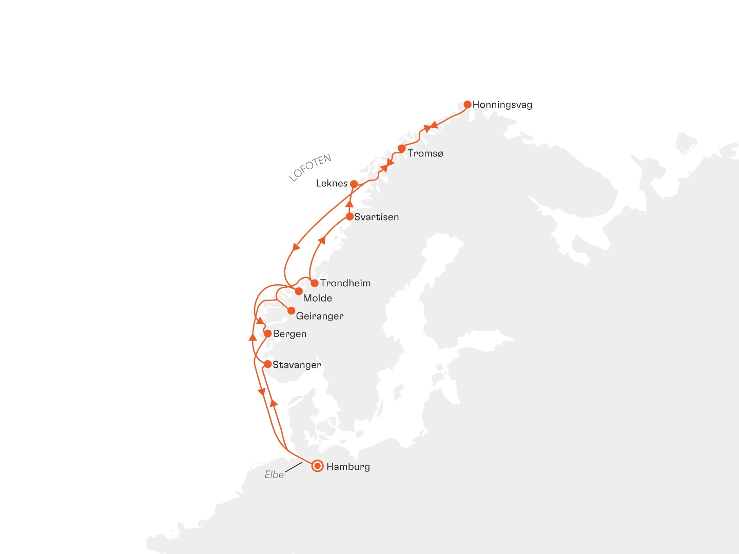Norwegens Fjorde und das Nordkap