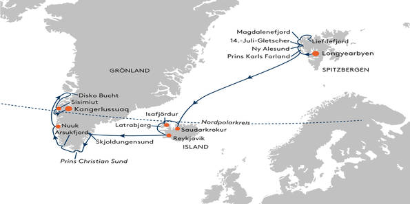 Expedition Spitzbergen, Island und Grnland - Trilogie polarer Sehnsuchtsziele