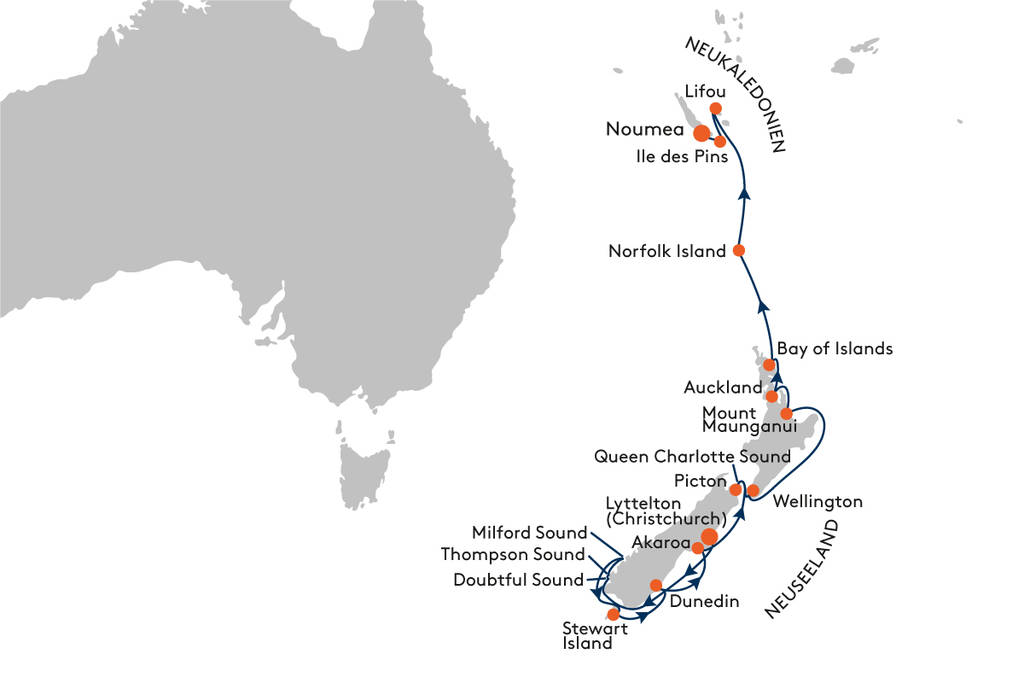 Neuseeland und Neukaledonien  Naturwunder in neuer Dimension