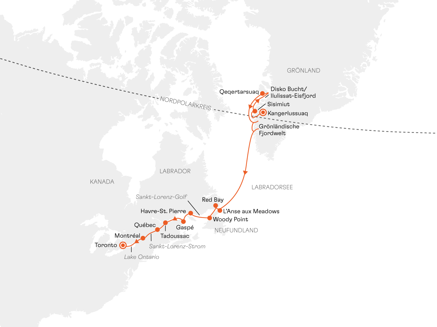 Expedition Gr�nland, Neufundland und Sankt-Lorenz-Strom: Von eisblauer Weite in die sattgr�ne Wildnis