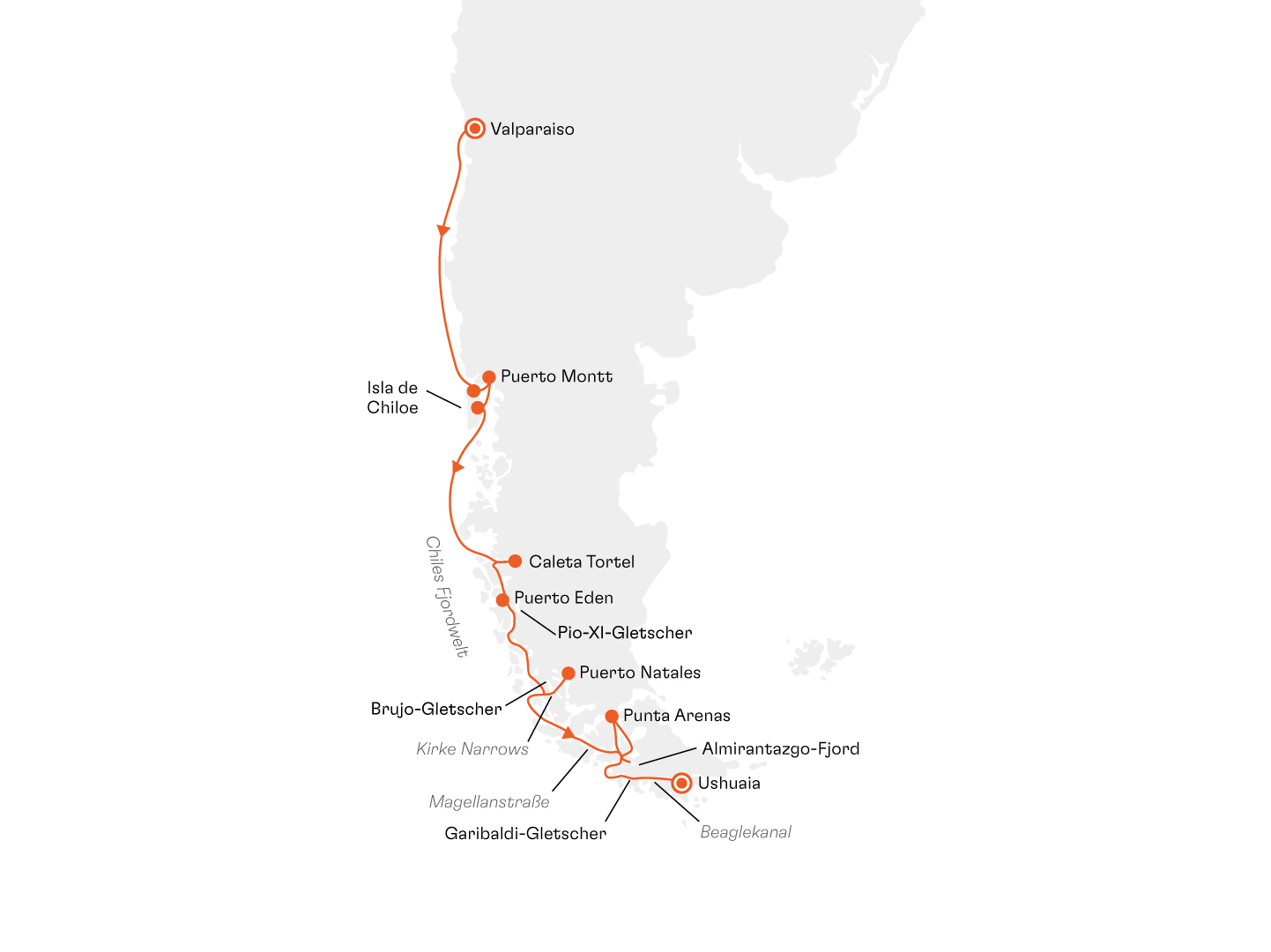 Expedition Chilenische Fjorde: Wo sich einzigartige Panoramen auftun