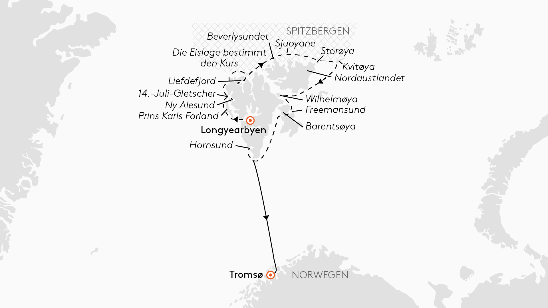 Expedition Spitzbergen-Umrundung via Kvitya - Spitzbergens geheime Seite