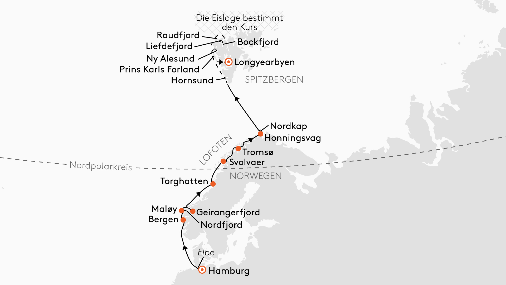 Expedition Norwegen und Nordwestspitzbergen: Im Zauber der Mitternachtssonne