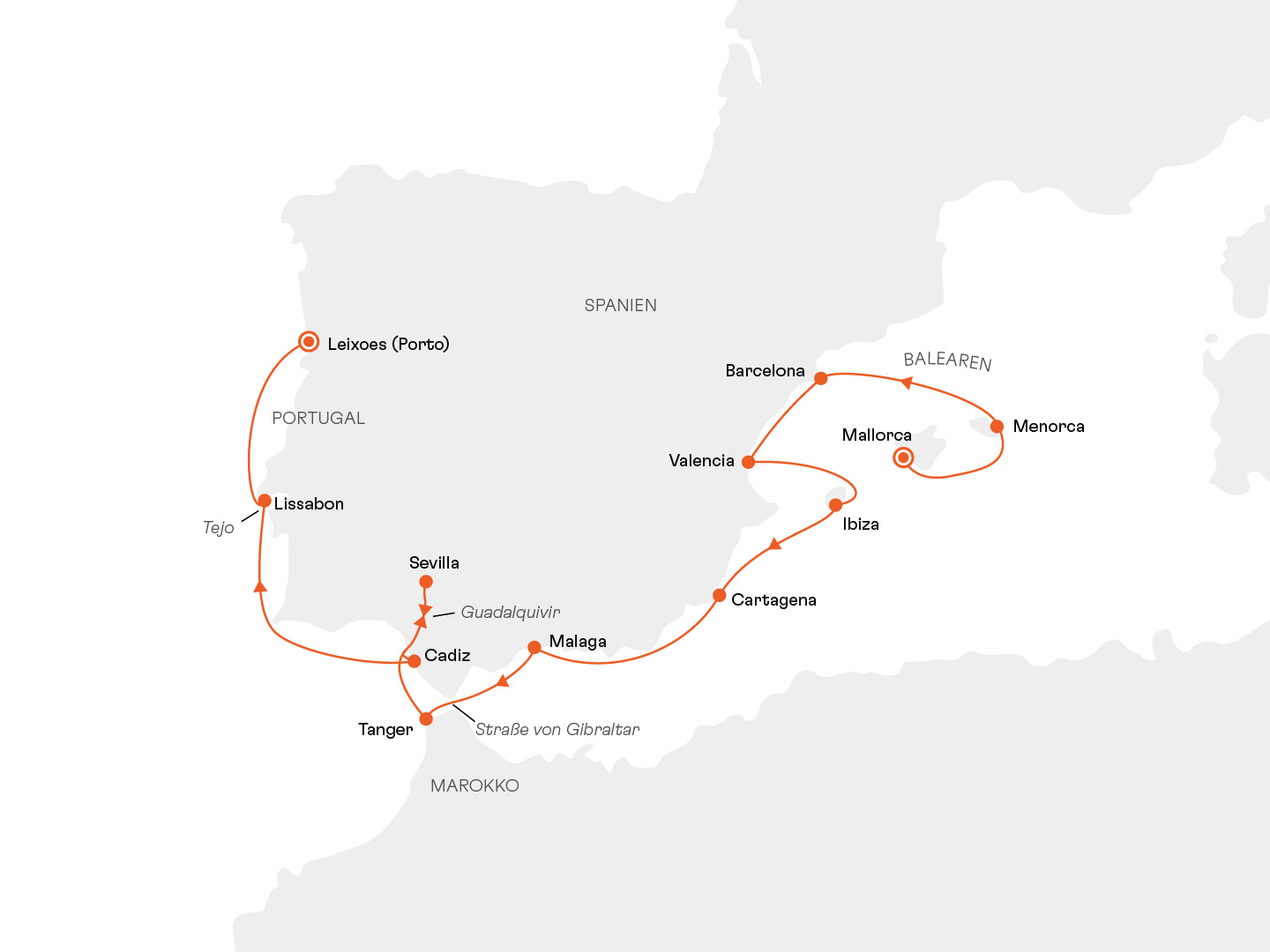Spanien, Marokko und Portugal: Die Sonnenseiten des Sdens