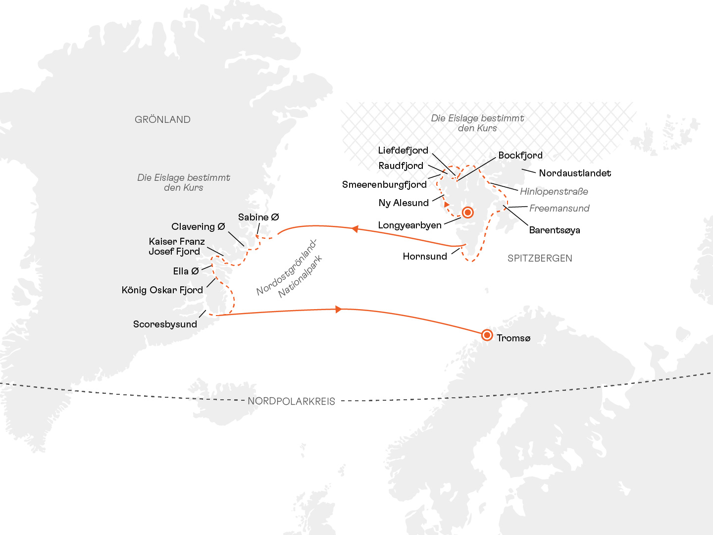 Expedition Spitzbergen-Umrundung und Nordostgrnland: Wildnis, Weite, Wandel  Arktis intensiv