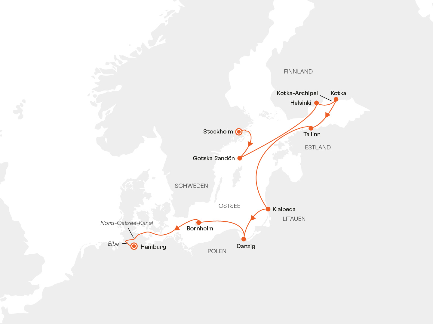 Ostsee mit Kotka-Archipel: Hansestdte und Schrenzauber im Herbst