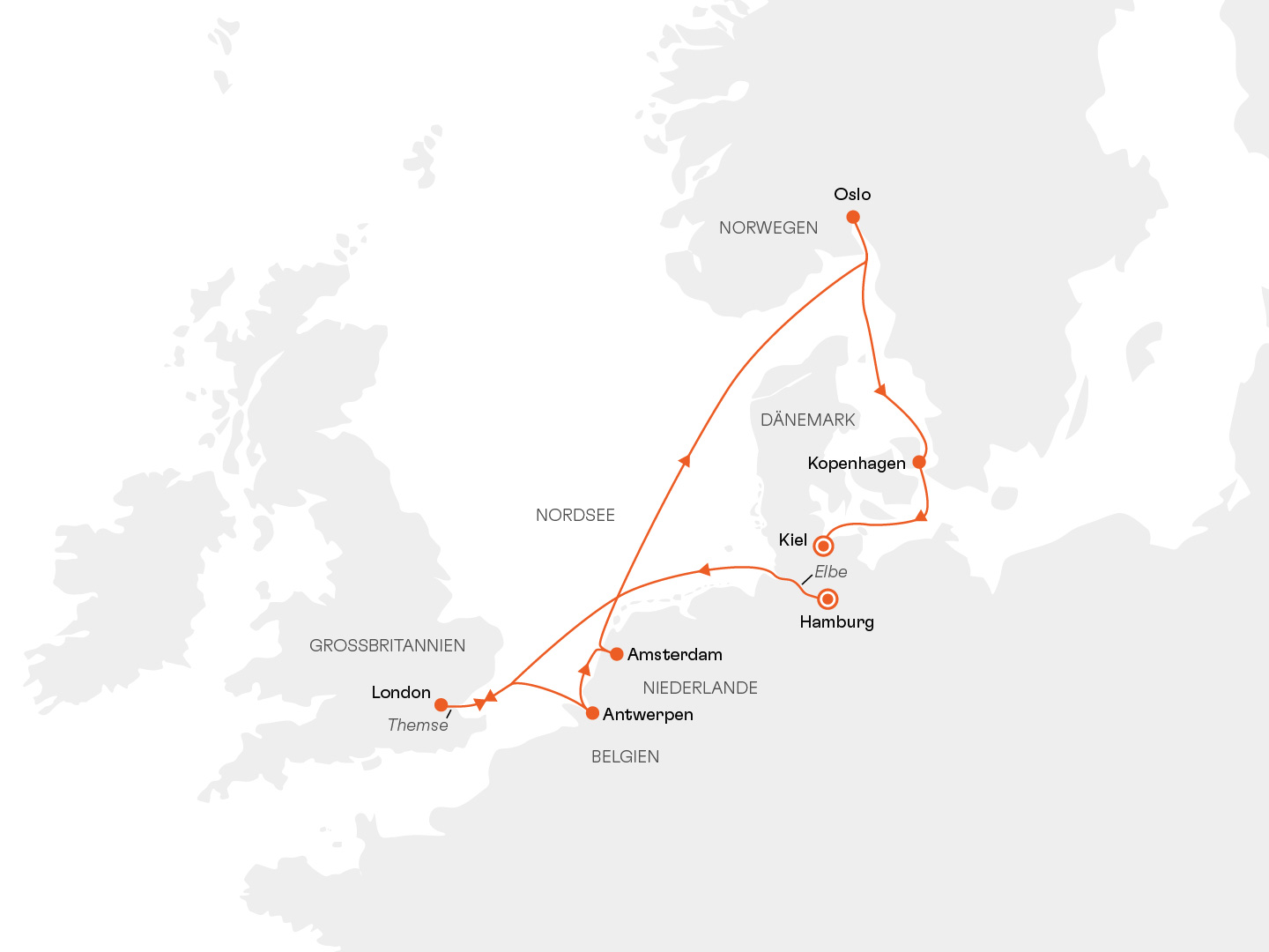 Adventsreise Nordsee: Glanzlichter Europas in der Vorweihnachtszeit