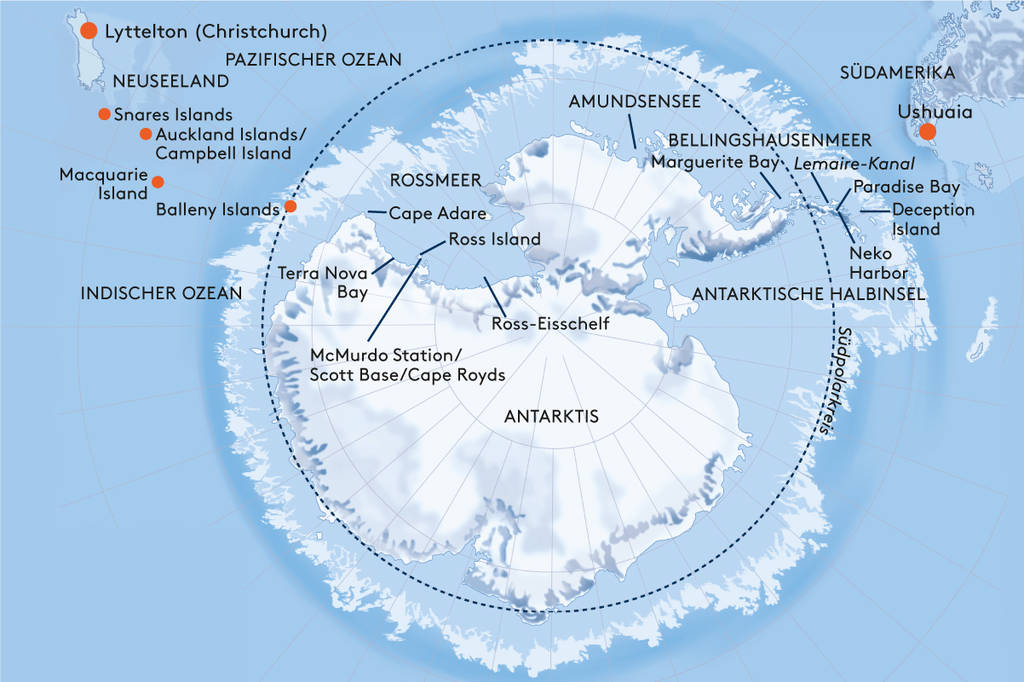 Semi-Circumnavigation Antarktis (Halbumrundung) – Eine Route für die Ewigkeit – Legende und Lebenstraum