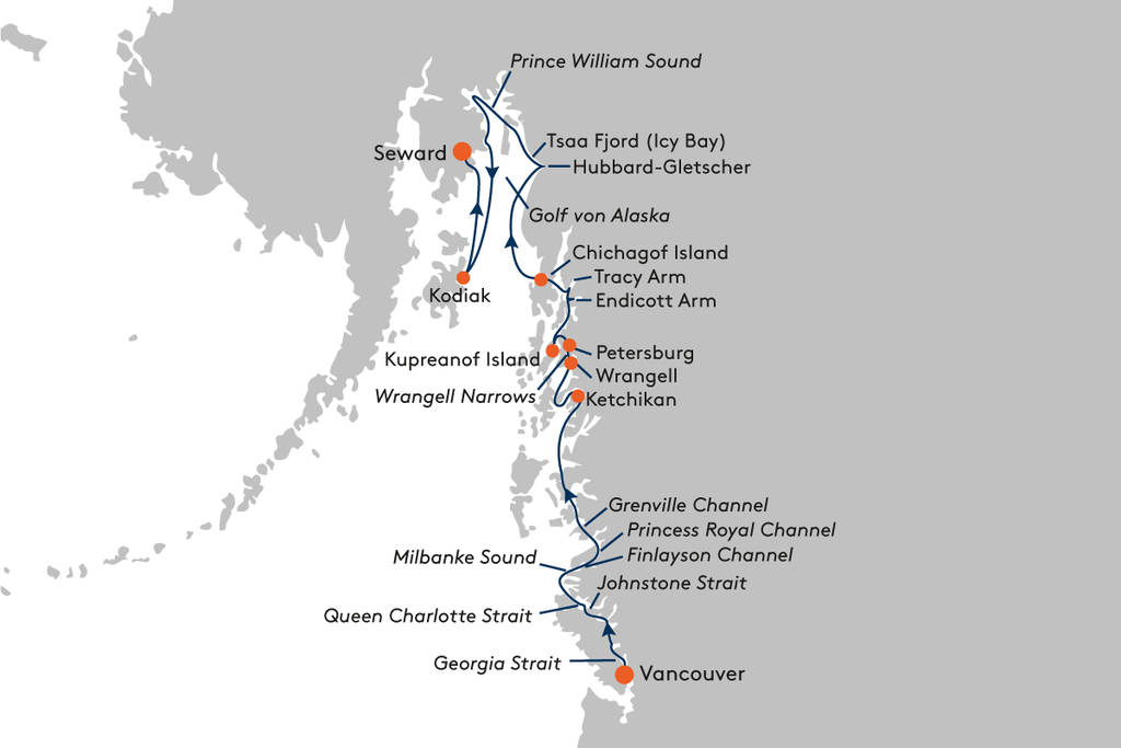 Alaska (Inside Passage Kurs Nord) – Lockruf der Wildnis