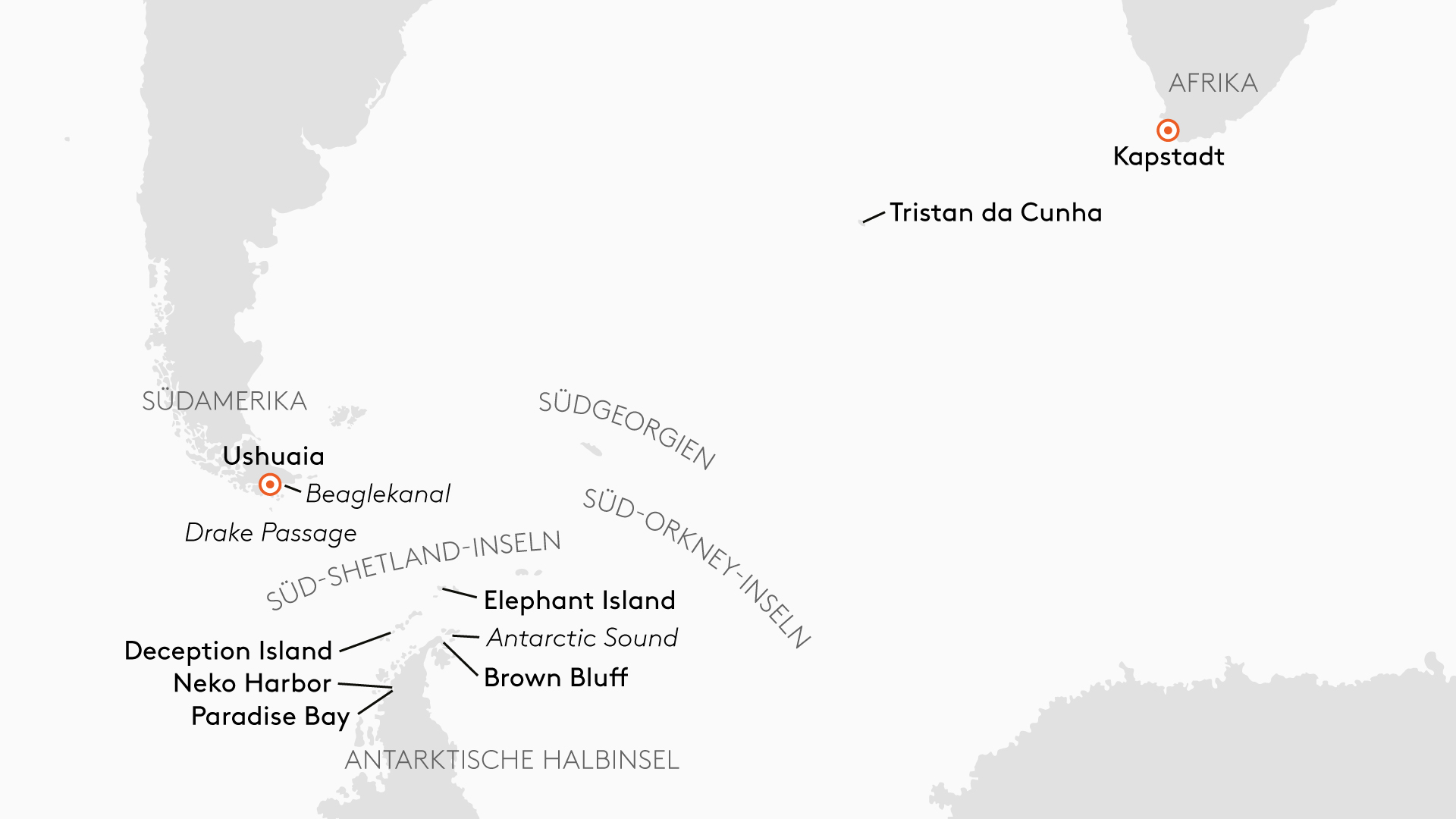 Expedition Antarktis von Kap zu Kap (Weihnachtsreise): Ultimatives Abenteuer zwischen zwei Kontinenten