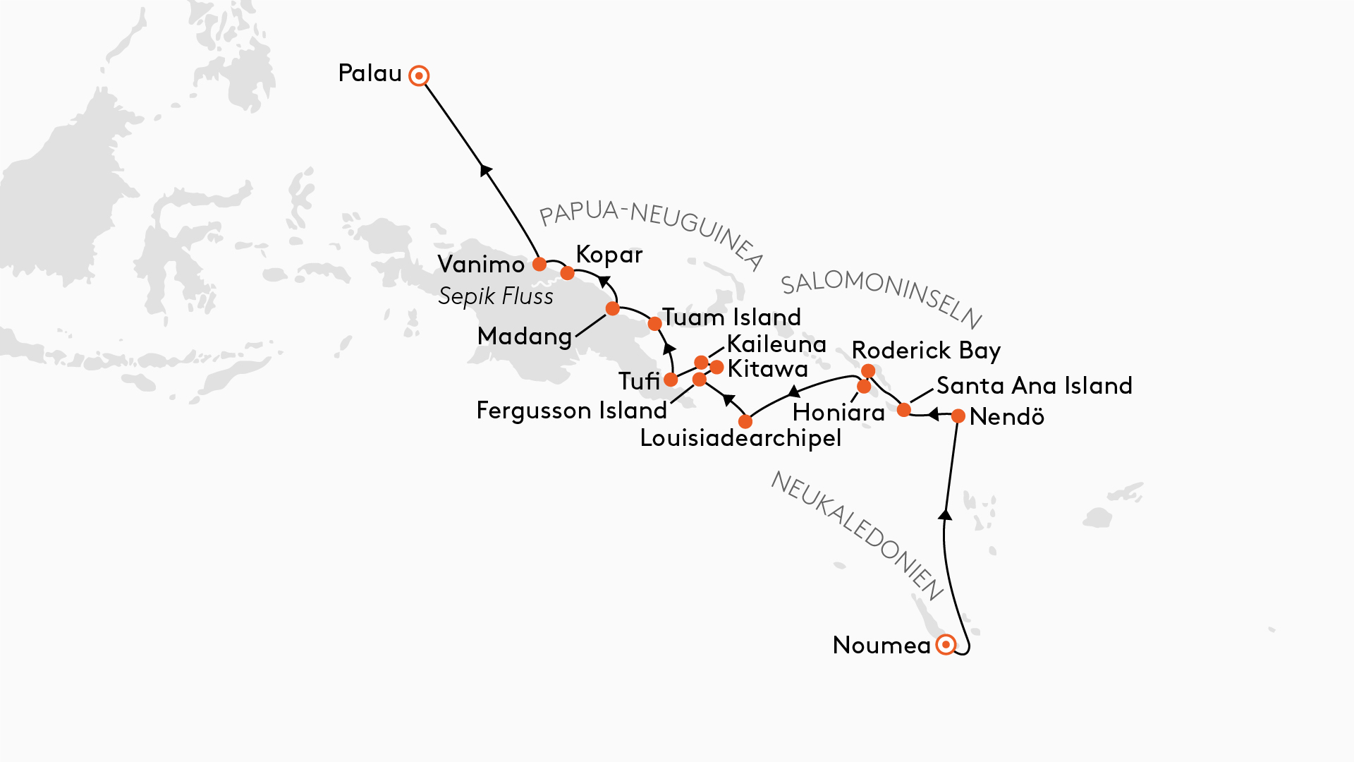 Expedition Papua-Neuguinea, Salomoninseln und Palau: Inselhopping zu versteckten Pazifik-Perlen