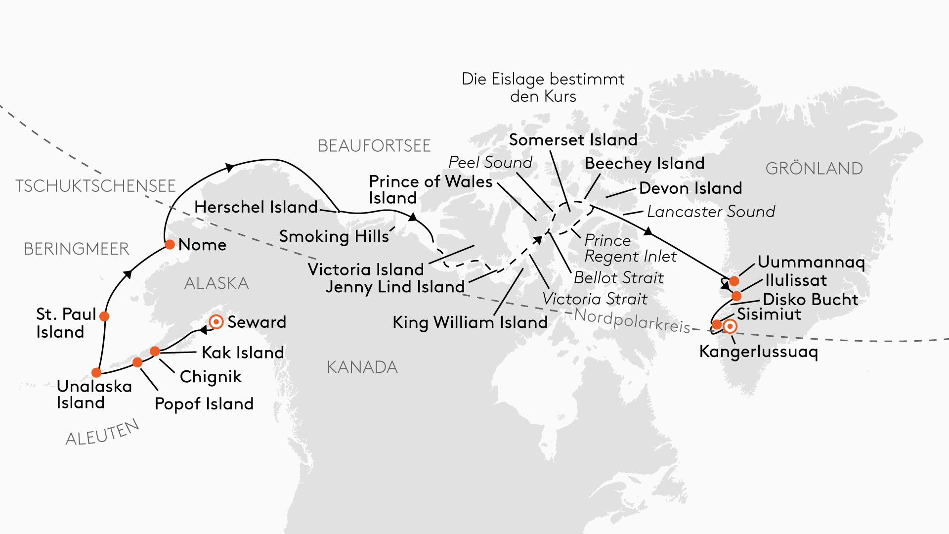 Expedition Nordwestpassage: Nordpolarepos  Inbegriff von Pioniergeist